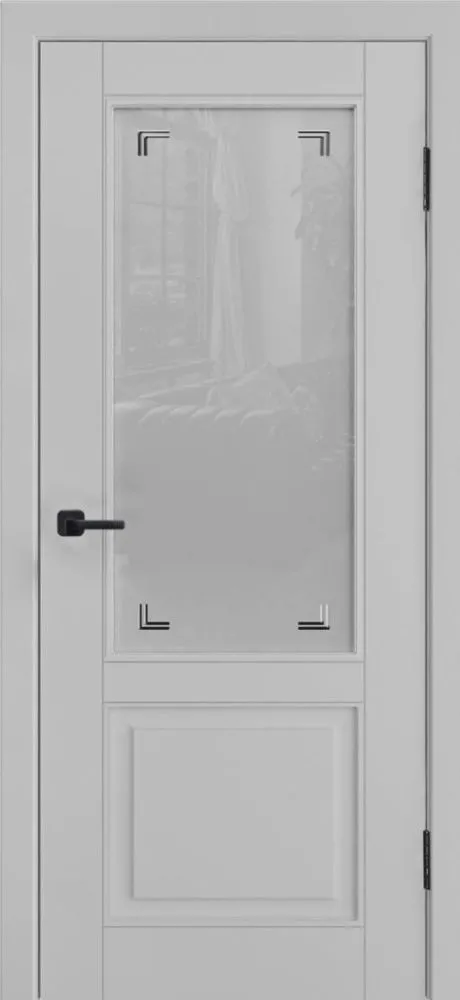 Фото Межкомнатная дверь Модель L-5 (стекло, 900x2000) серая эмаль